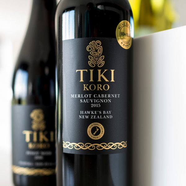 Tiki KORO Merlot Cabernet Sauvignon 2015 ($40 per bottle)